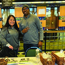 Trillium staff at resource table