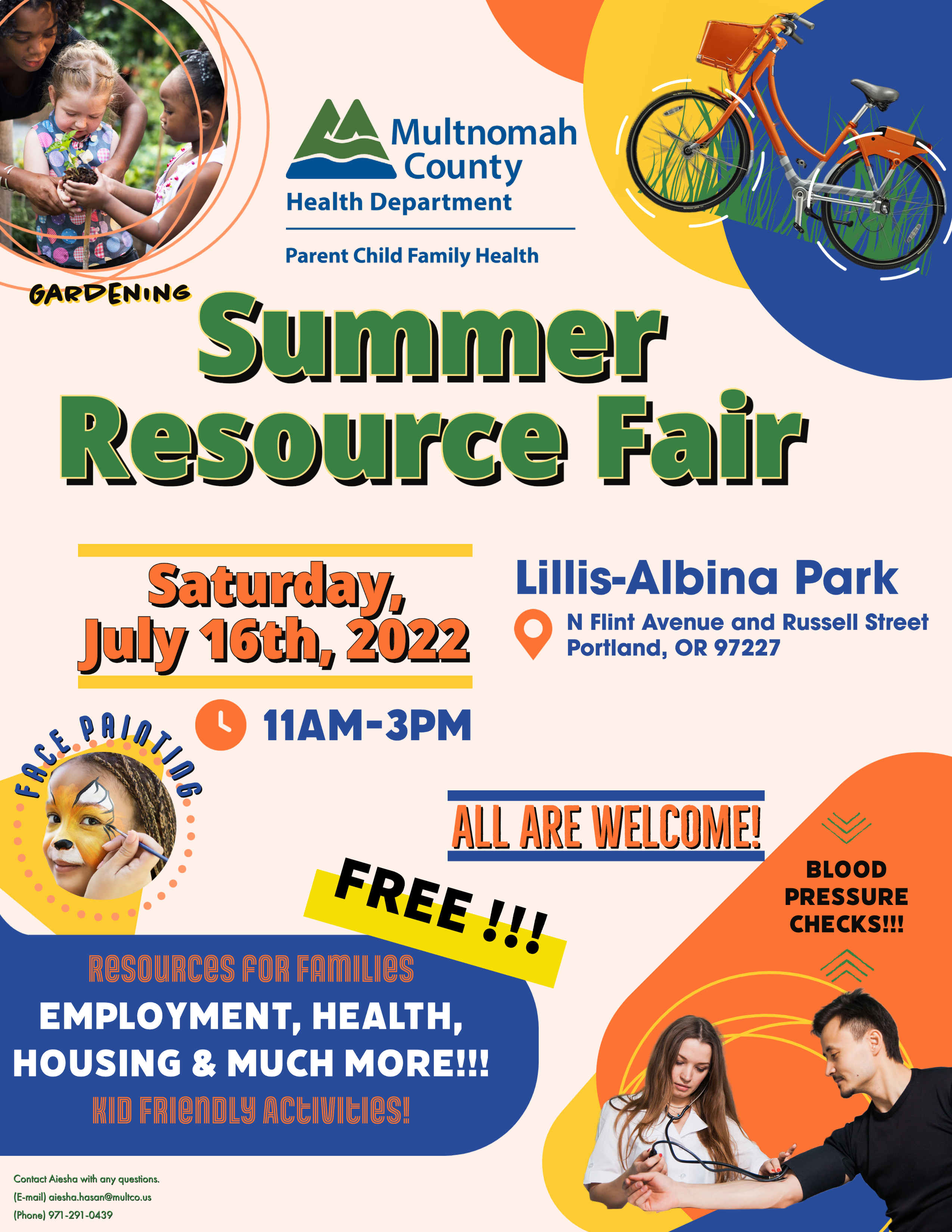 Parent Child Family Health Resource Fair